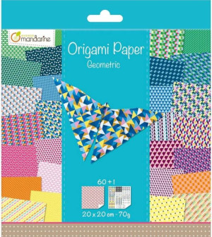 Papier origami 20 x 20 cm. Geometria 60 arkuszy