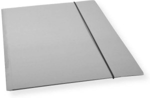 Teczka A4 z gumką lakier szara 300gsm (10szt)