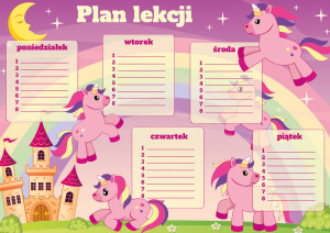 Plan lekcji A5. Kucyk