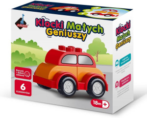Klocki małych geniuszy - Autko 6 elementów