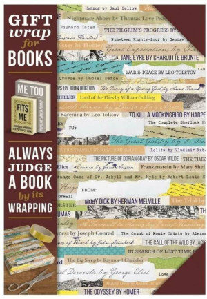 Gift wrap Papier do książki Reading list