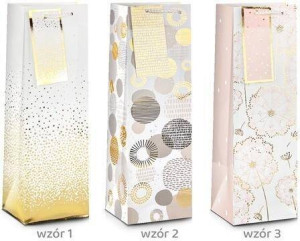 Torba prezentowa Ślub Gold 32x26x10cm MIX