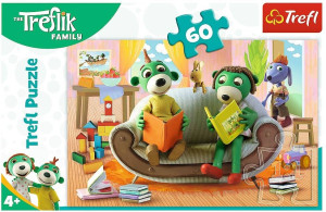 Trefl. Puzzle 60. Wspólne czytanie bajek Trefliki