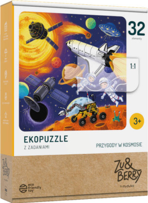 Ekopuzzle dwuelementowe. Przygody w kosmosie