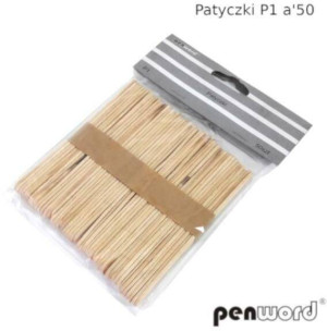 Patyczki drewniane jednolite