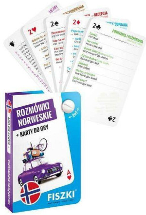 Rozmówki norweskie + karty do gry 2w1