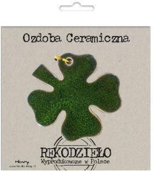 Zawieszka ceramiczna - Koniczyna