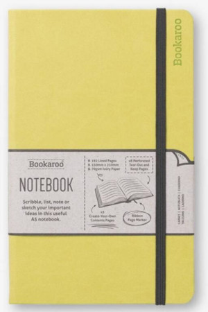 Bookaroo Notatnik Journal A5. Limonkowy