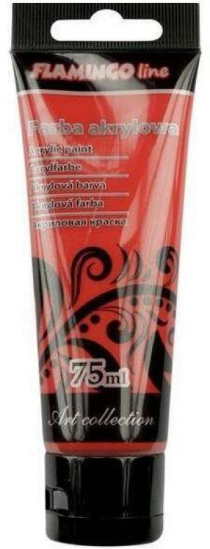 Farba akrylowa 75ml czerwona