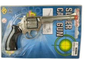 Pistolet metalowy na spłonkę blister 88372 83723