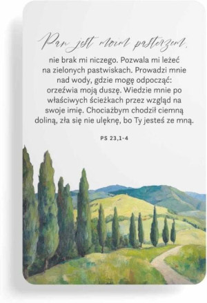 Magnes na lodówkę - Pan jest pasterzem - pejzaż