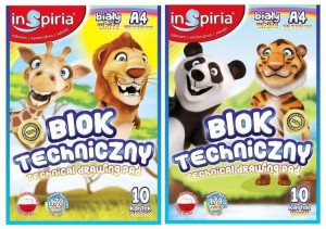 Blok techniczny A4/10K 170g biały
