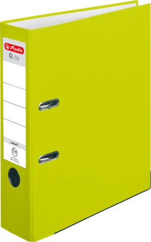 Herlitz. Segregator A4, 8 cm, neon zielony