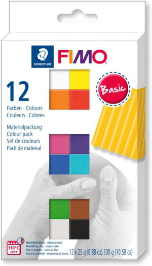 Fimo Soft 12x25g kolory Basic