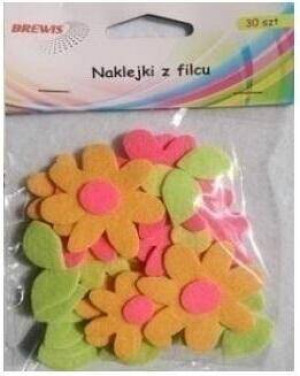 Naklejki z filcu Kwiaty