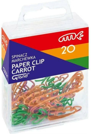 Spinacze 37mm. Marchewka