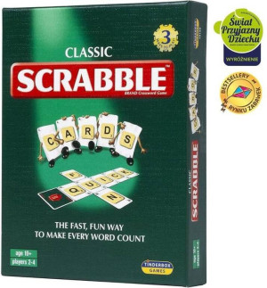 Scrabble Karty wersja angielska PIATNIK