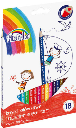 Kredki Super Soft 18 kolorów