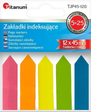 Zakładki indeksujące fluo 12x45mm