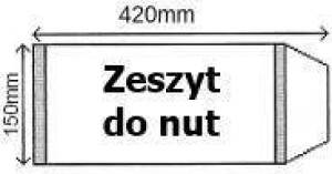 Okładka na zeszyt do nut A5