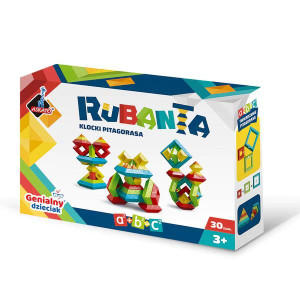 Rubanta. Klocki Pitagorasa. 30 elementów. Genialny dzieciak