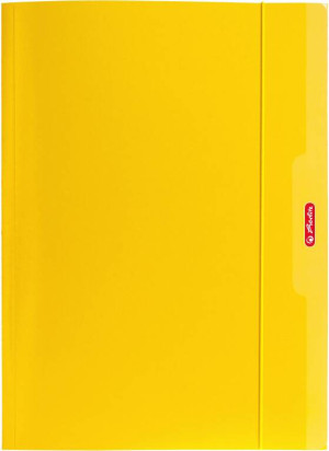 Teczka A4 z gumką żółty Color Blocking