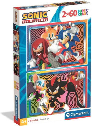 Puzzle 2 x 60 Super Color. Sonic