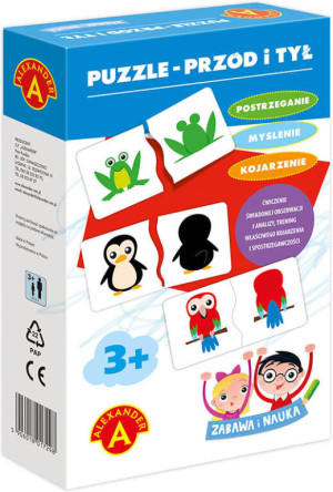 Alexander. Zabawa i nauka. Puzzle. Przód i tył