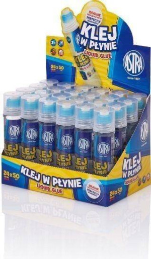Klej w płynie liquid glue 50 ml. 24 sztuki
