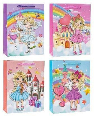 Torebka Pop-Up 3D Girl 26x32x10cm mix ROZETTE