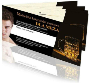 Małżeńska książeczka czekowa. Dla męża