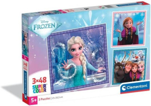 Puzzle 3 x 48 Super Color. Frozen