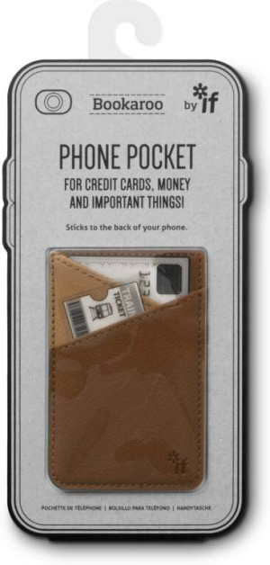 Bookaroo. Portfel na telefon, brąz