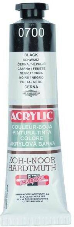 Farba akrylowa czarna 40ML