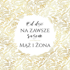 Karnet KWD z bilecikiem HS Ślub Złoty