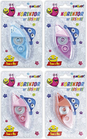 Korektor w taśmie 5mmx8m mix