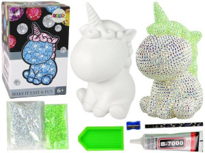 Zestaw Jednorożec DIY diamenty kryształki zielony 15628 Lean Toys