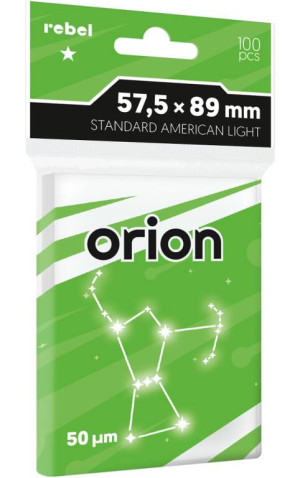 Koszulki na karty Rebel (57,5x89 mm) Orion Light, 100 sztuk