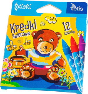Kredki tetiski świecowe 12 kol. (12 kpl.)