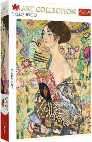 Puzzle 1000 Dama z wachlarzem TREFL