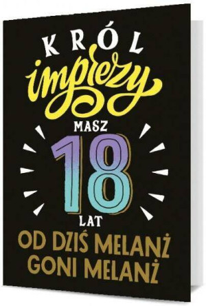 Karnet B6: Urodziny 18 męskie