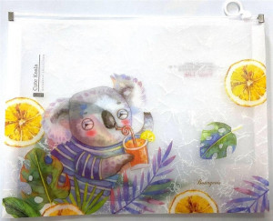 Teczka A4+ z plastikowym suwakiem Koala
