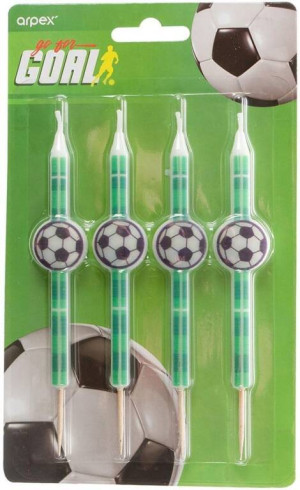 Świeczki Gol! 10,5cm, 4 sztuki