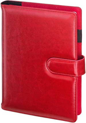 Notes A5 magnetyczny kratka czerwony N45B-25