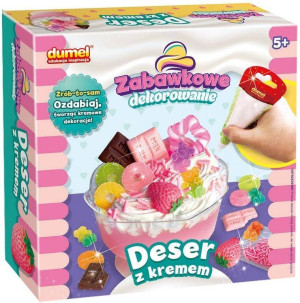 Zabawkowe dekorowanie Deser z kremem