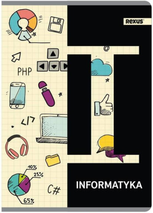 Zeszyt tematyczny A5/60K kratka Informatyka