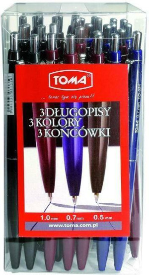 Długopis automatyczny. Mix