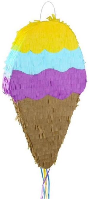 Piniata Lody w wafelku, 23x7.5x43cm