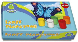 Farby plakatowe. 6 kolorów