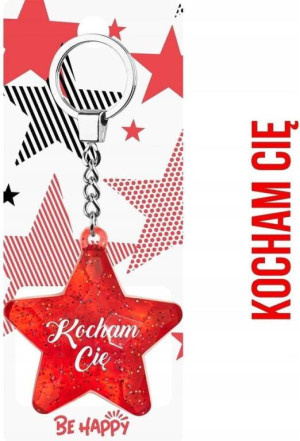 Brelok gwiazdka Kocham Cię